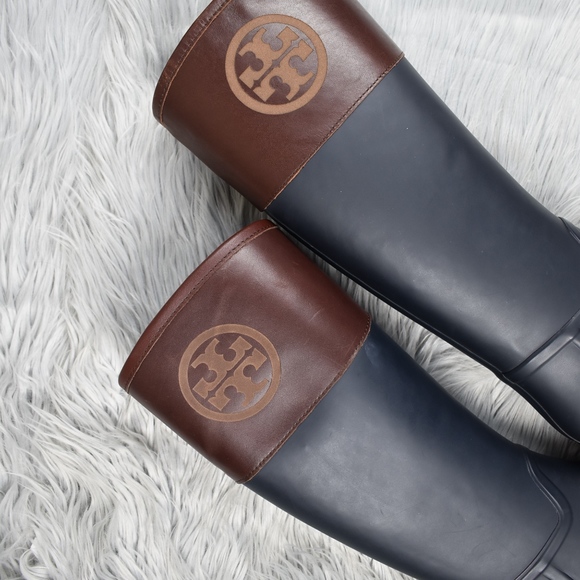 tory burch diana rain boots